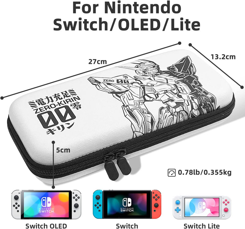 Mytrix Switch Carrying Case for Nintendo Switch & Switch OLED, Zero-Kirin Protective Travel Storage Bag with Pocket & 10 Game Card Slots Mytrix Switch Carrying Case for Nintendo Switch & Switch OLED, Zero-Kirin Protective Travel Storage Bag with Pocket & 10 Game Card Slots