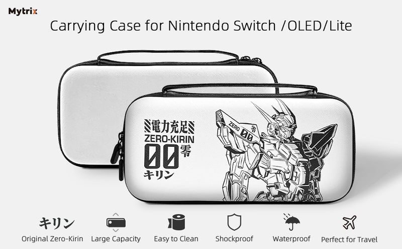 Mytrix Switch Carrying Case for Nintendo Switch & Switch OLED, Zero-Kirin Protective Travel Storage Bag with Pocket & 10 Game Card Slots Mytrix Switch Carrying Case for Nintendo Switch & Switch OLED, Zero-Kirin Protective Travel Storage Bag with Pocket & 10 Game Card Slots