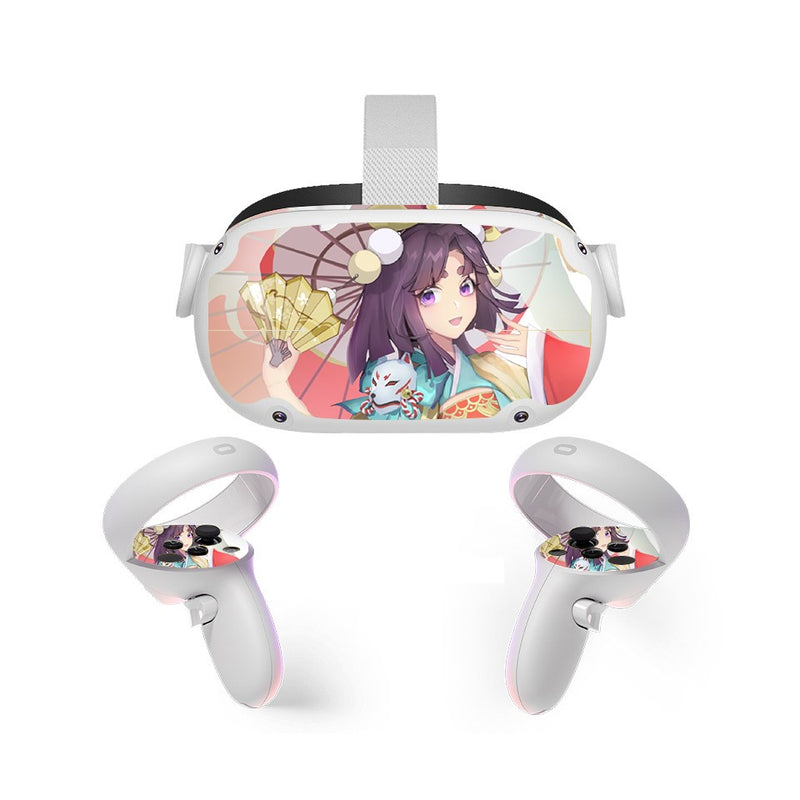 Mytrix Stickers Skin for Meta Quest 2 All-in-one VR Headset and Controllers - Touro Cartoon Sticker Mytrix Stickers Skin for Meta Quest 2 All-in-one VR Headset and Controllers - Touro Cartoon Sticker
