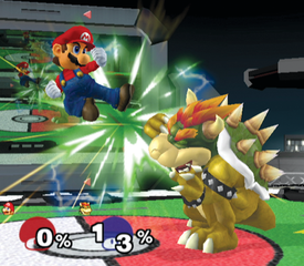 Combo functions in the game Super Smash Bros