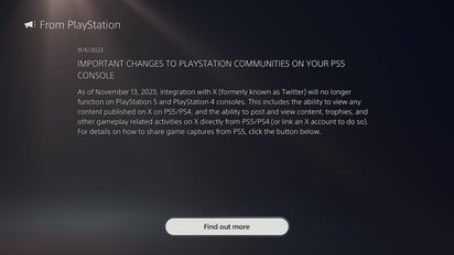 Playstation to remove Twitter from their Consoles