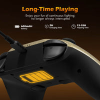 Mytrix Gold Glitter Wireless Pro RGB Controller long time playing
