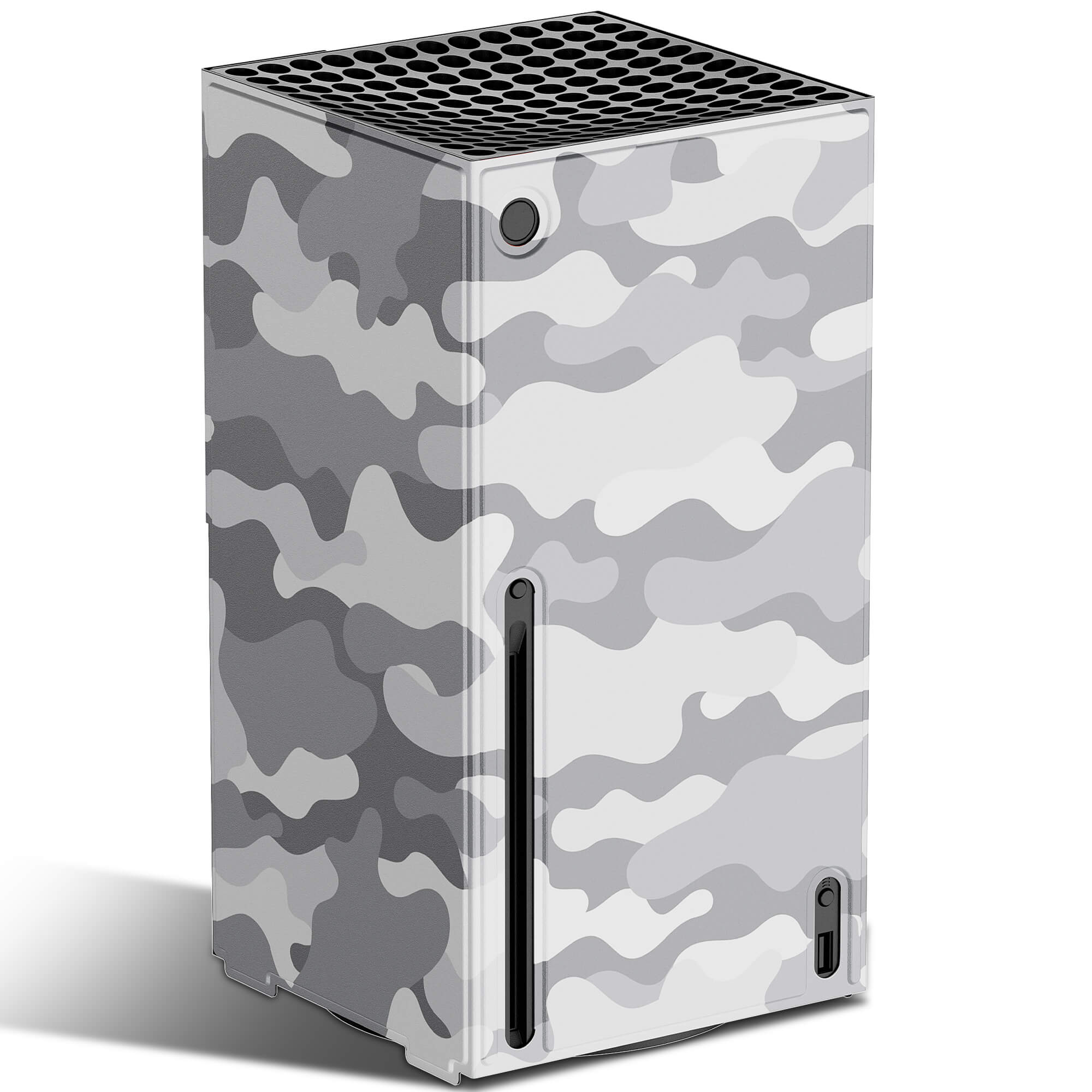 Wraps for Xbox Series X Console, Mytrix Custom X-Box Series X Cover Skin,  Magnetic Protective Case for Easy Installation, Full Protection -Gray Camo  