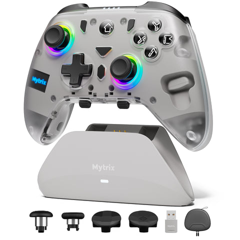 Mytrix Crystalarc Pro Wireless PC Controller with Charging Dock
