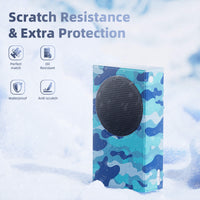 Mytrix Custom X-Box Series S Cover Skin, Magnetic Protective Case for Easy Installation,Full Protection -Blue Camo