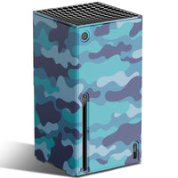 Wraps for Xbox Series X Console, Mytrix Custom X-Box Series X Cover Skin, Magnetic Protective Case for Easy Installation, Full Protection -Blue Camo