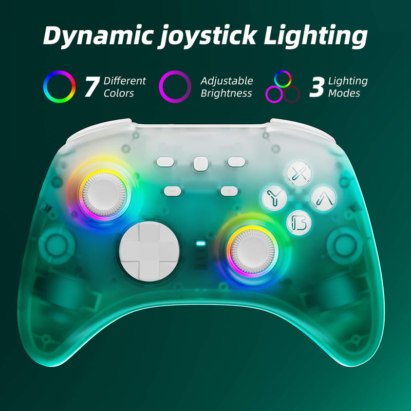 Mytrix Black Ice Wireless Pro Controllers with Hall Effect Joysticks/Hall Trigger (No Drift)