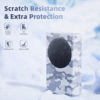 Mytrix Custom X-Box Series S Cover Skin, Magnetic Protective Case for Easy Installation, Full Protection -Grey Camo