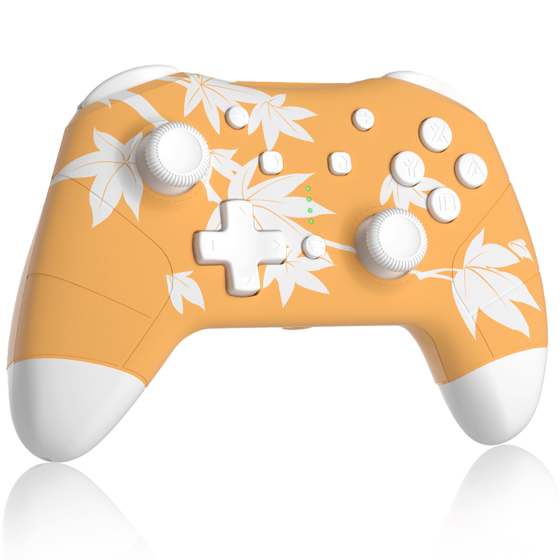Mytrix Maple Yellow Wireless Switch Pro Controller for Nintendo Switch, the Newest Switch OLED, and Switch Lite