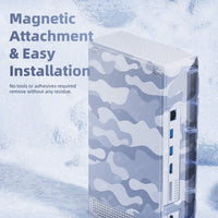 Mytrix Custom X-Box Series S Cover Skin, Magnetic Protective Case for Easy Installation, Full Protection -Grey Camo