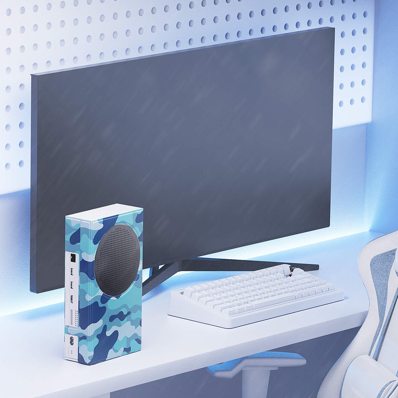 Mytrix Custom X-Box Series S Cover Skin - blue camo
