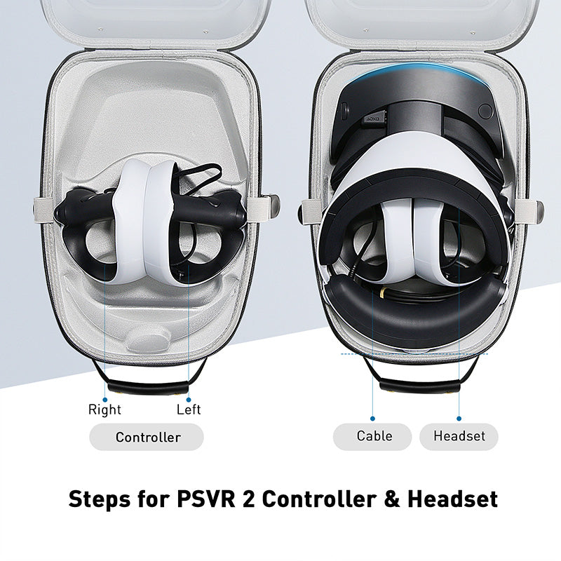 Mytrix Portable Hard Shell Travel Case Storage For PS VR2