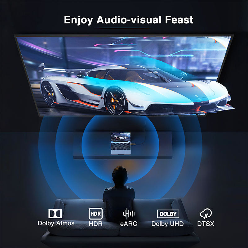 Mytrix 4K Fiber Optic HDMI Cable, 49 Ft/ 15m HDMI Cable 2.0 Supports 4K@120Hz