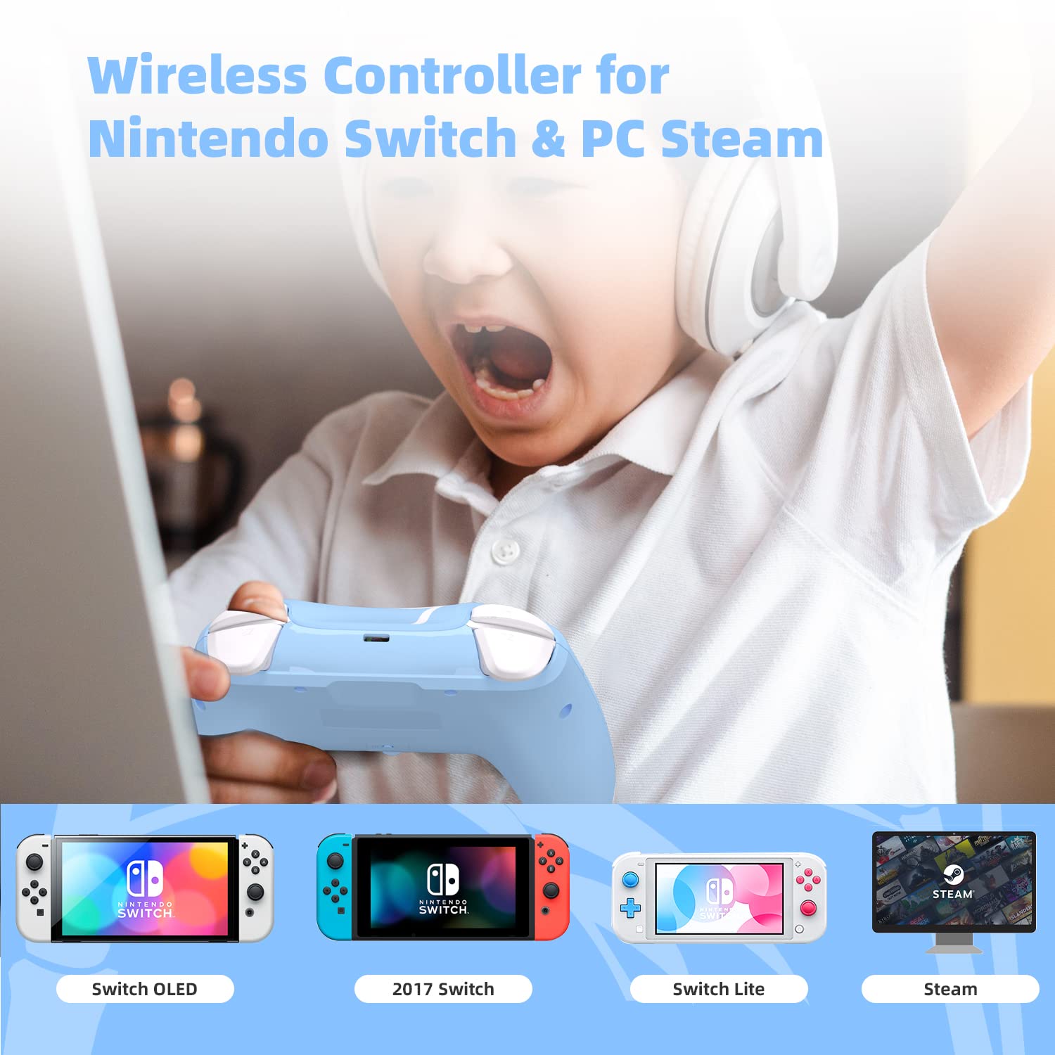 Wireless Switch Pro Controller For Nintendo Switch/Lite/ OLED/PC