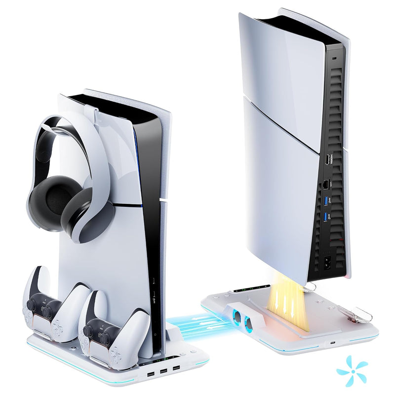 Cooling Station for 2023 New PS5 Slim Console 