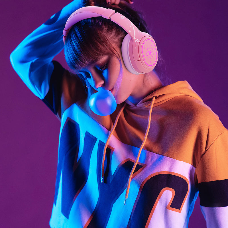 2.4GHz Wireless Gaming Headset for PS5/PC/PS4/Mac/Switch, Bluetooth 5.3 Stereo Headphones with Mic for Switch/Mobile/Tablet,   with 3.5mm Jack, RGB Light, Bass Surround, Soft Memory Earmuffs