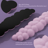 Cloud Keyboard Wrist Rest Set Pink, Desk Cloud Wrist Pad, Ergonomic Memory Foam Wrist Support Mouse Pad for Typing Pain Relief, Non-Slip Base for Home Office Computer Laptop Gaming