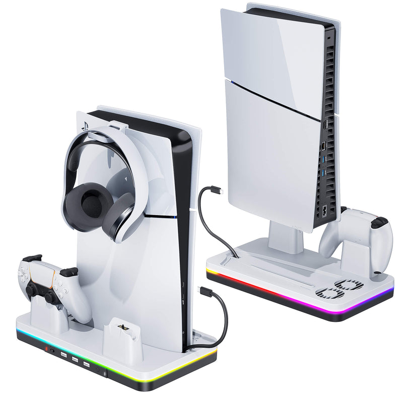 Cooling Station for 2023 New PS5 Slim Console 