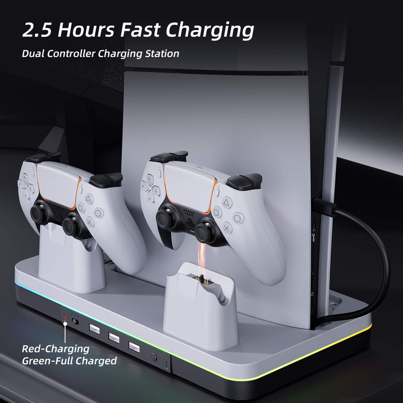 Cooling Station for 2023 New PS5 Slim Console 