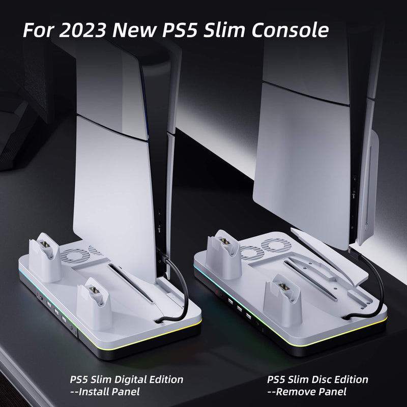 Cooling Station for 2023 New PS5 Slim Console 