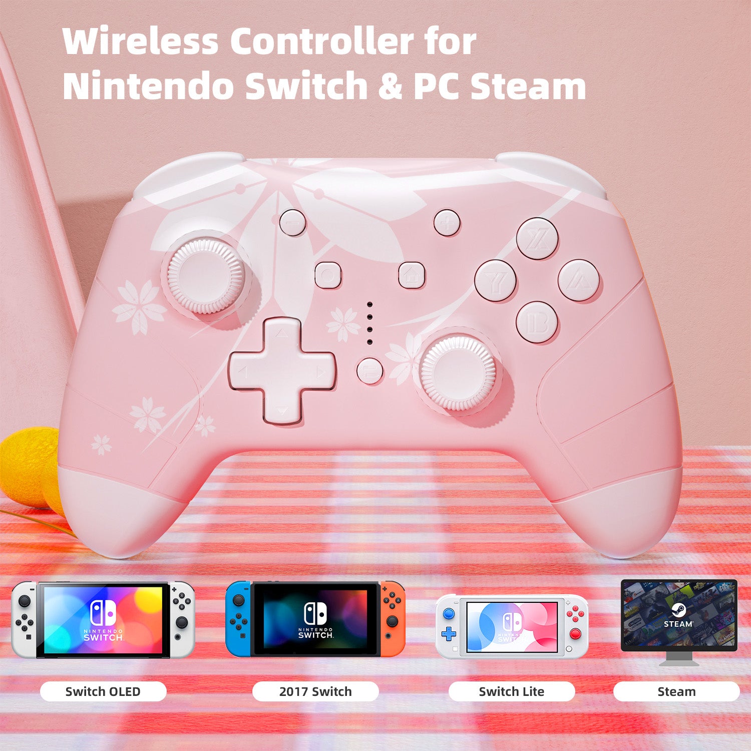 Switch pro 2024 controller pink