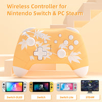 Mytrix Gold Maple Wireless Switch Pro Controller for Nintendo Switch
