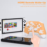 Mytrix Maple Yellow Wireless Switch Pro Controller for Nintendo Switch, the Newest Switch OLED, and Switch Lite