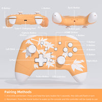 Mytrix Maple Yellow Wireless Switch Pro Controller