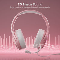 Mytrix Sakura Pink RGB Gaming Headset - Cherry Blossom RGB Gradient Light,  360 Rotation Mic with In-Line Control