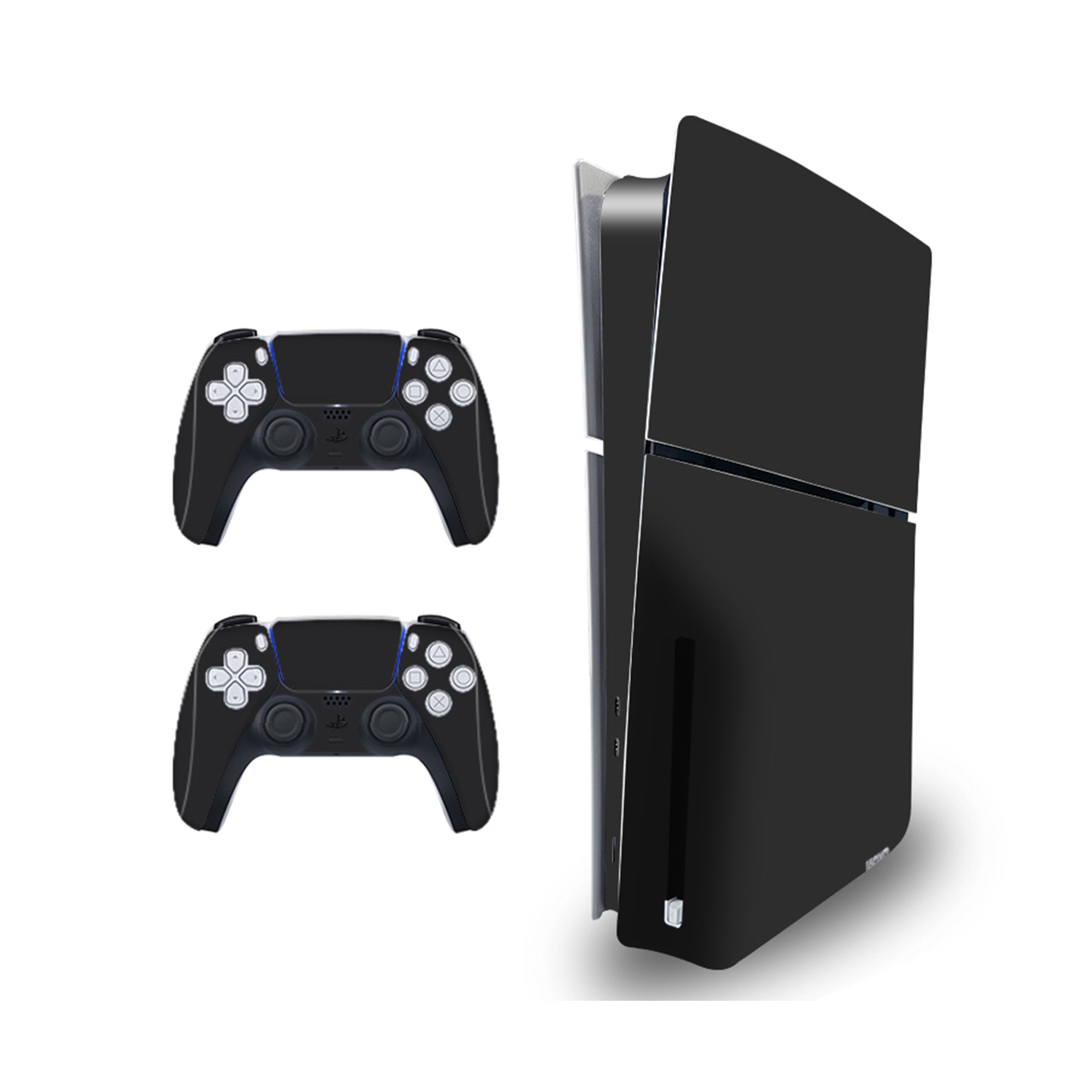 Game controller skin sticker for ps5 slim disc console, 2 controllers skin  sticker for ps5 slim