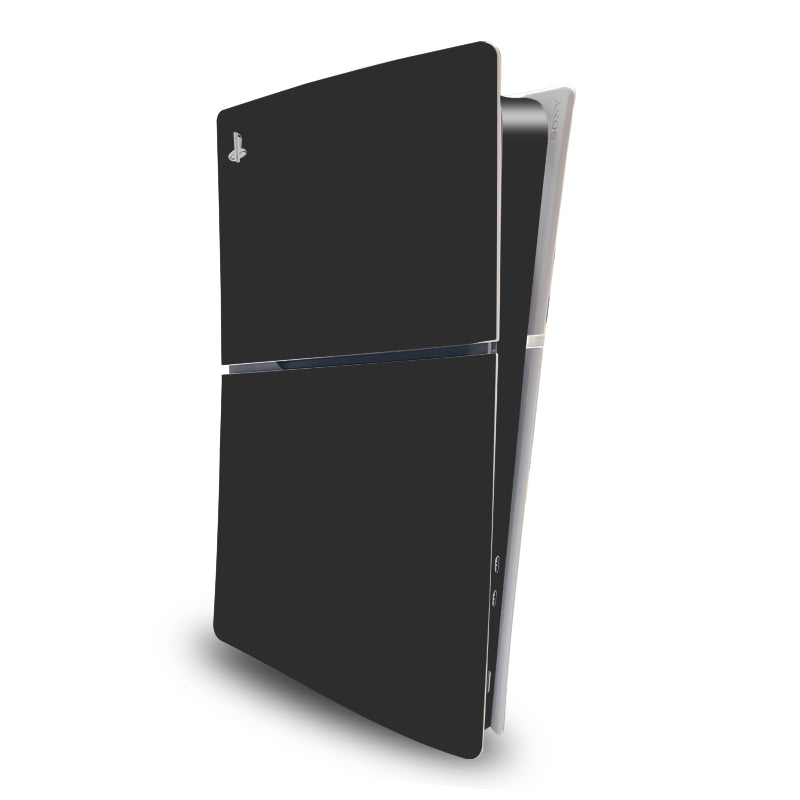 Mytrix Whole Body Protective Skin for PlayStation 5 Slim Disc Console, Durable Vinyl Decal Easy Apply Style Wrap Stickers for PS5 Slim Disc Version - Black