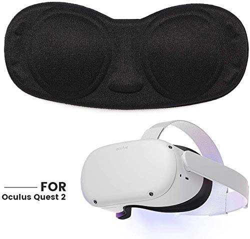 Mytrix Lens Protect Cover Dust Proof Cover for Meta/Oculus Quest 2 VR Headset,  Washable Protective Sleeve - Black