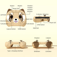 Mytrix Brownie - JoyPad for Nintendo Switch, the Newest Switch OLED, and Switch Lite