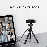 Mytrix AutoFocus Full HD 1080P Webcam, Built-in Noise Cancelling Mic, USB Webcam for Windows Mac PC Laptop Desktop Video Calling Recording Conferencing Streaming, Skype Zoom Facebook Youtube Black