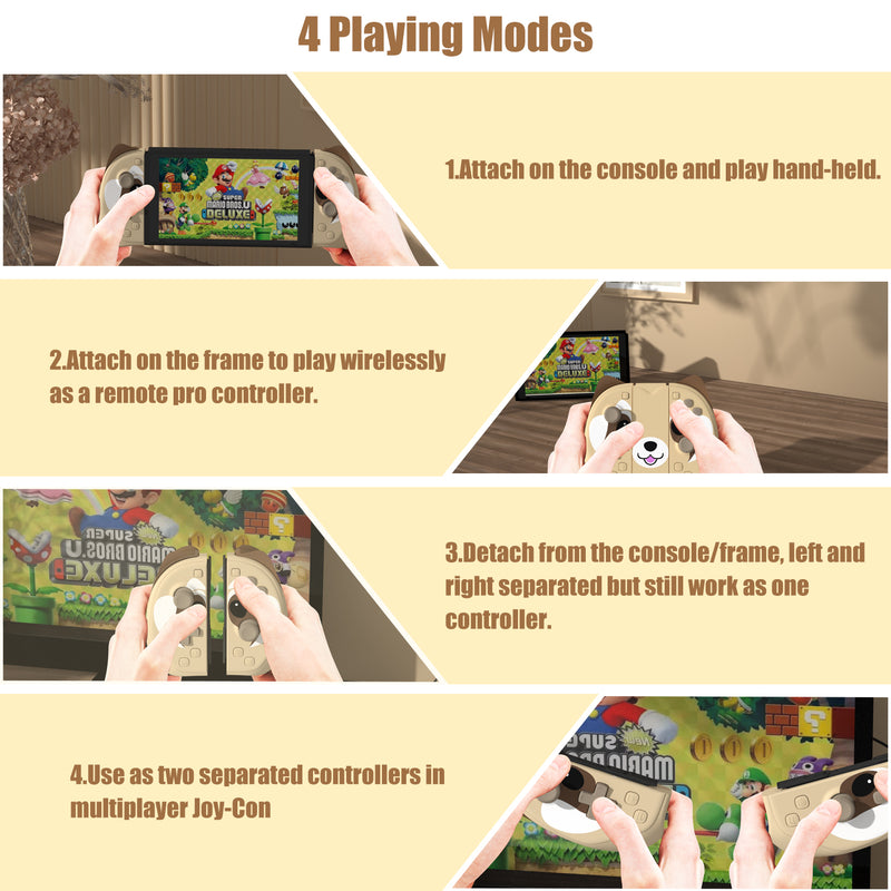 Mytrix Brownie - JoyPad for Nintendo Switch, the Newest Switch OLED, and Switch Lite