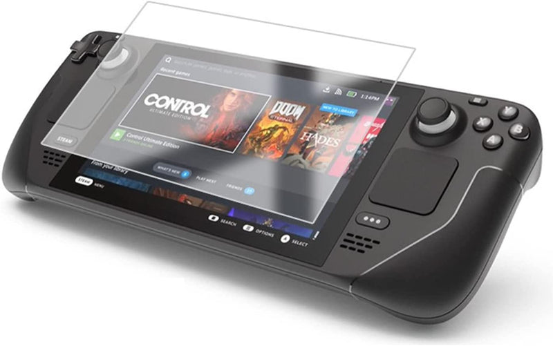 Steam Deck Tempered Glass Screen Protector, Compatible with Valve Steam Deck, 9H Hardness HD Clear Anti-Scratch Bubble Free Easy Installation