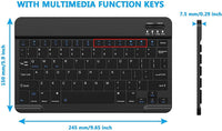 Wireless Bluetooth Keyboard for Steam Deck, Mytrix Slim Compact Keyboard for Linux, Windows, Mac, Laptop, PC, Notebook