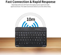 Wireless Bluetooth Keyboard for Steam Deck, Mytrix Slim Compact Keyboard for Linux, Windows, Mac, Laptop, PC, Notebook
