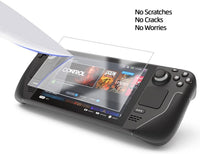 Steam Deck Tempered Glass Screen Protector, Compatible with Valve Steam Deck, 9H Hardness HD Clear Anti-Scratch Bubble Free Easy Installation