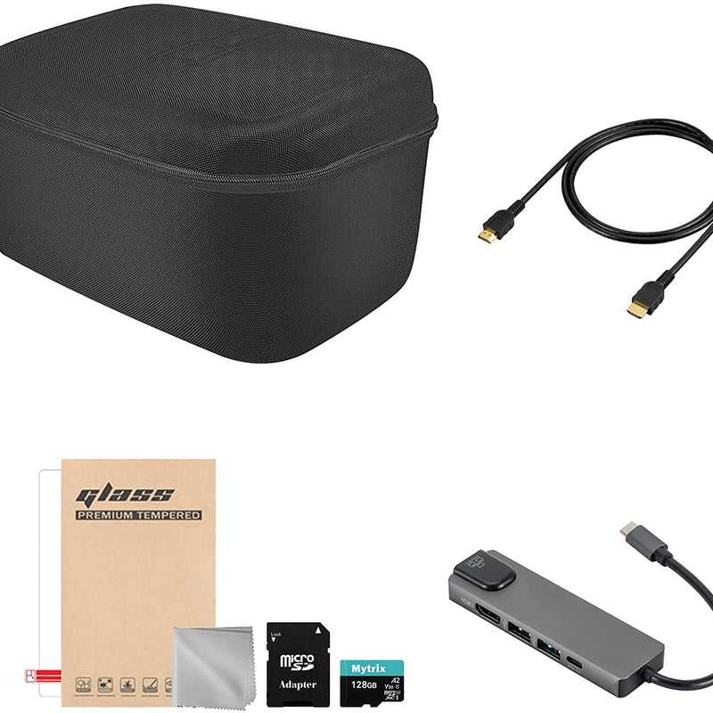 Steam Deck Travel Accessories 6-IN-1 Complete Set Mytrix Anti Shock Messenger Bag Soft Lining, Charger & Accs (Screen Protector & SD Card)