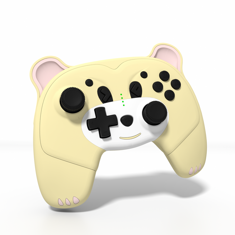 Yellow bear shape nintendo switch pro controller