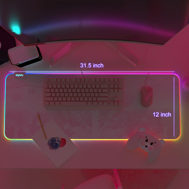 Pink cherry mousepad with RGB light