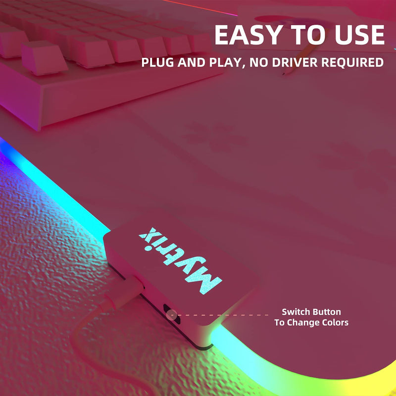 Pink cherry mousepad with RGB light