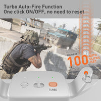 Mytrix Customized Controller with 2 Remappable Paddles for PlayStation 5 & PC, Programmable with Fast Turbo Auto-Fire, 3 Saving Slots