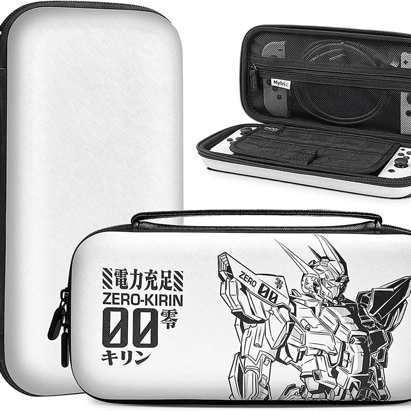 Mytrix Switch Carrying Case for Nintendo Switch & Switch OLED, Zero-Kirin Protective Travel Storage Bag with Pocket & 10 Game Card Slots