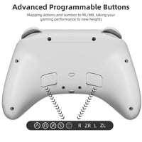 Mytrix Splashy Wireless Pro RGB Controller with Programmable Back Buttons and Turbo, for Nintendo Switch, PC, Android & iOS