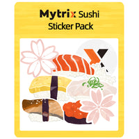 Mytrix Japan Sushi Series 10 Pcs Removable Waterproof Stickers