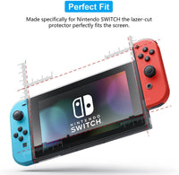 Nintendo Switch Console Screen Protector - 9H Tempered Glass Screen Protector with Installation Guide Stickers and Wipes